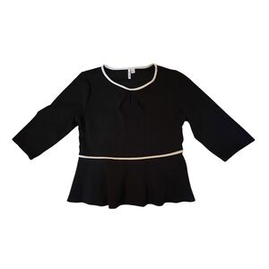 Womens’ Elle Black & White Blouse Size XL